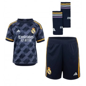 Dětský Fotbalový dres Real Madrid Rodrygo Goes #11 2023-24 Venkovní Krátký Rukáv (+ trenýrky)
